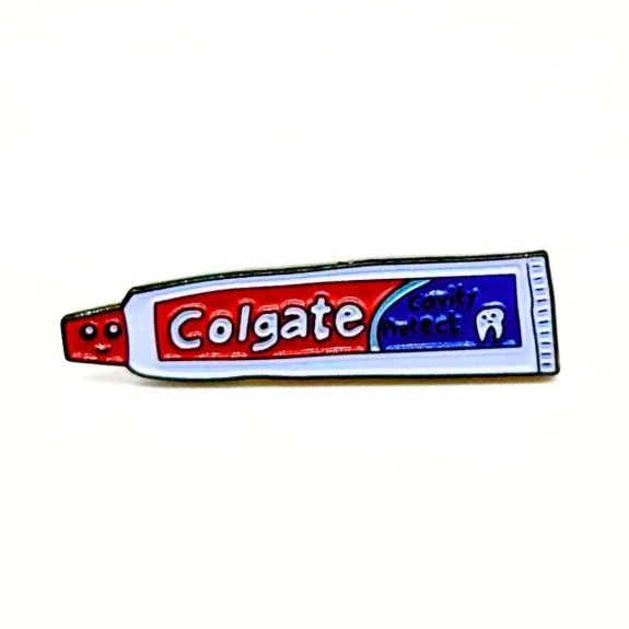 Colgate Enamel Pin - Lucy Sparrow - Sew your Soul