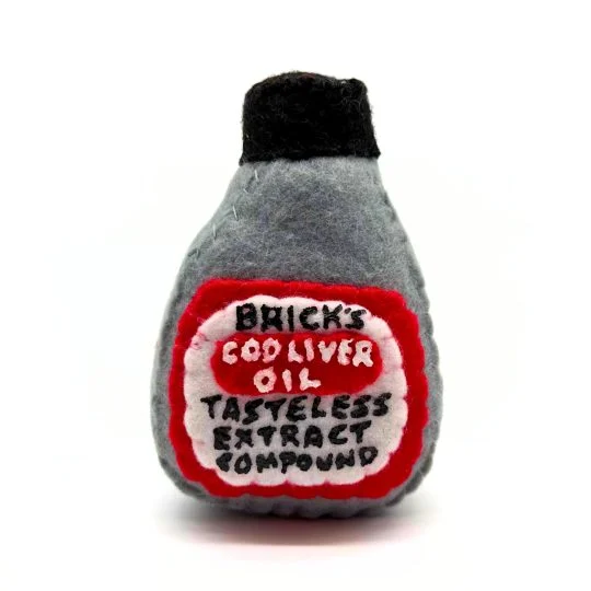 Brick's Cod Liver Oil Bottle