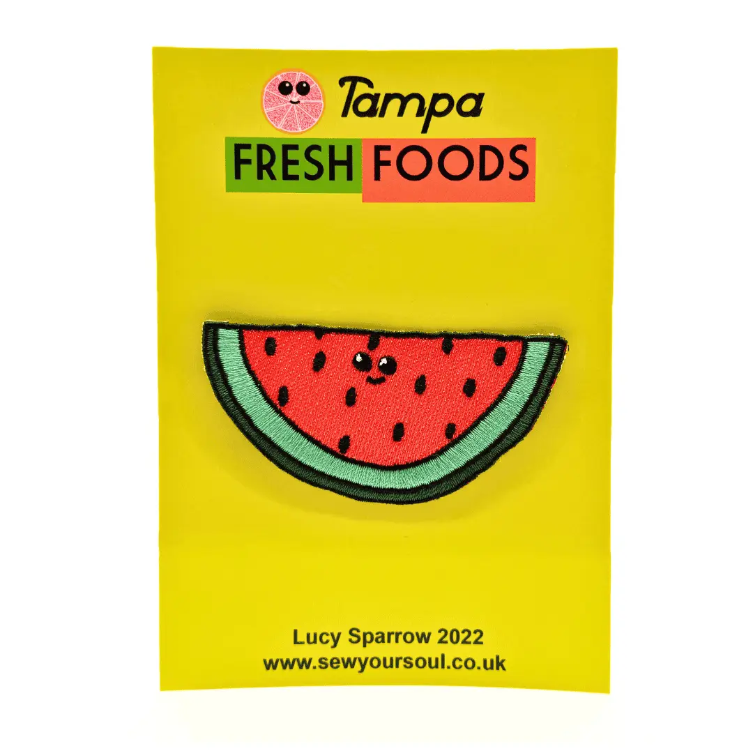Watermelon Embroidered Patch - Image 2
