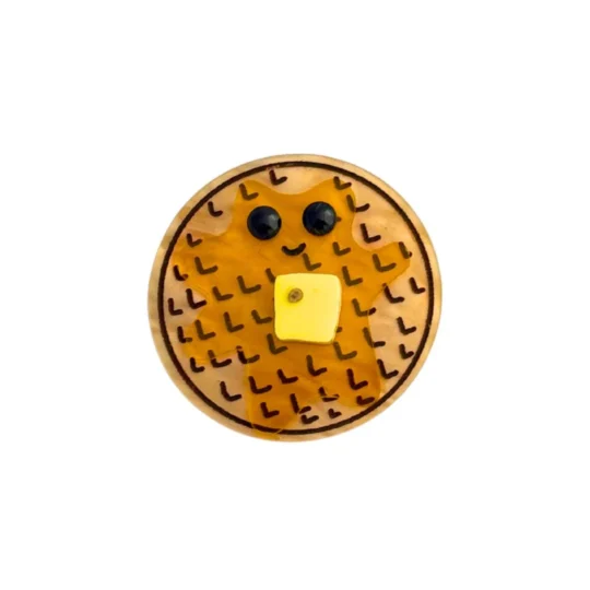 Exclusive Waffle Brooch