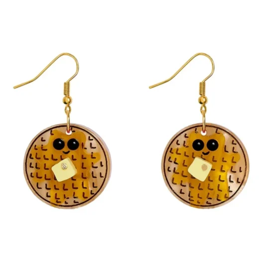 Waffle Earrings